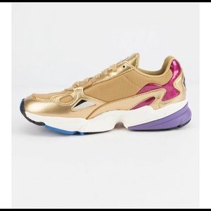 Adidas Originals Falcon - Womens Shoes - Metallic Gold/Off White